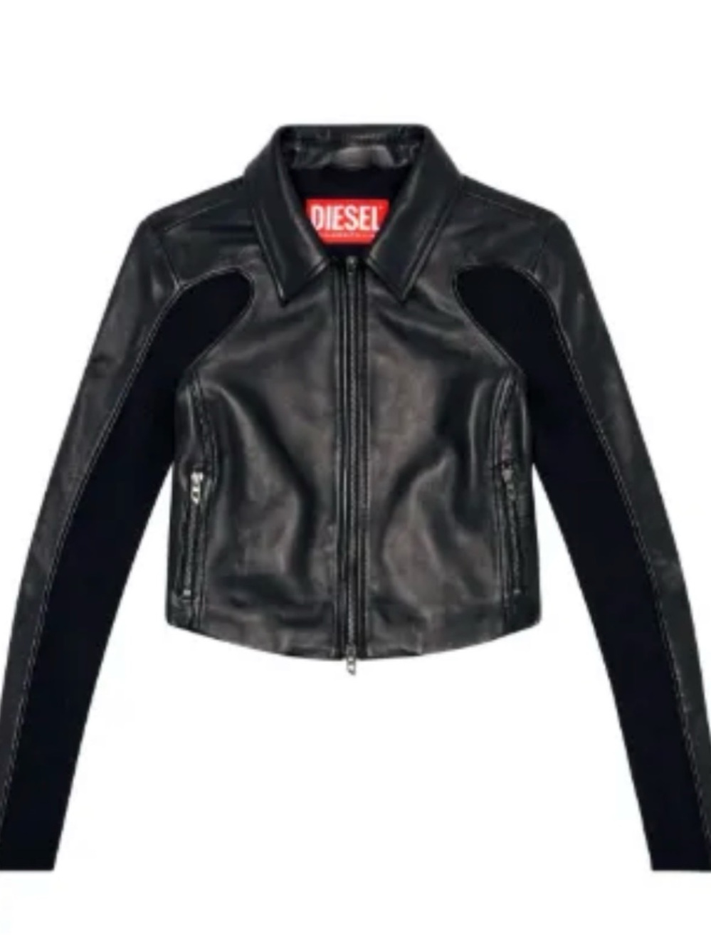 Diesel L-Totem-P1 Leather Jacket Size 40